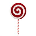 Peppermint Lollipop Yard Stake, Red and White, 24.5", by Holiday Time