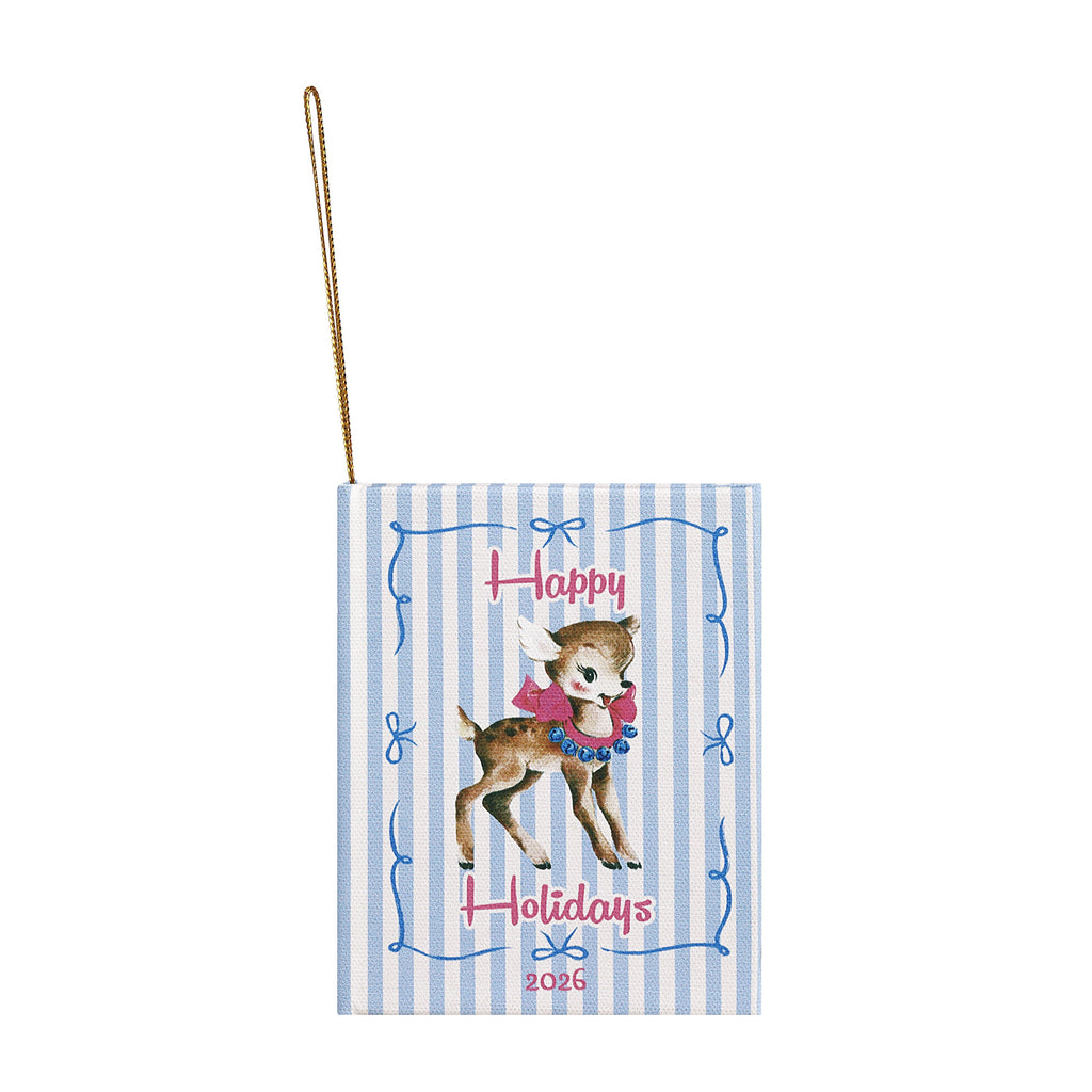 Mr. Christmas Reindeer Storybook Ornament, Blue
