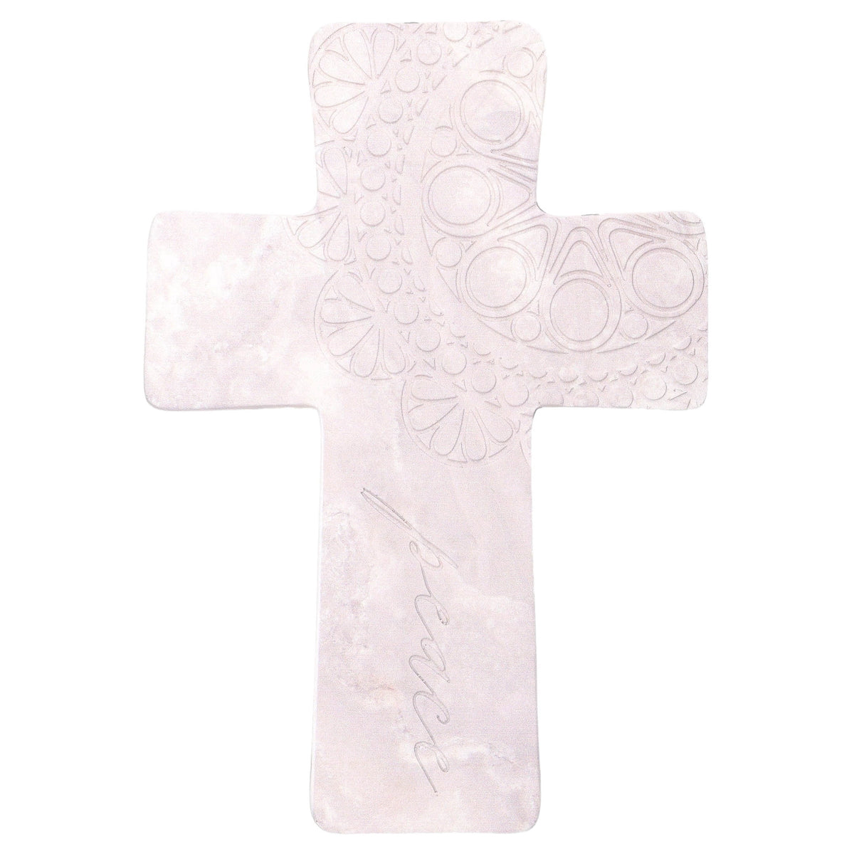Peace Cross Christmas Decoration, Gray, 8.8", by Holiday Time