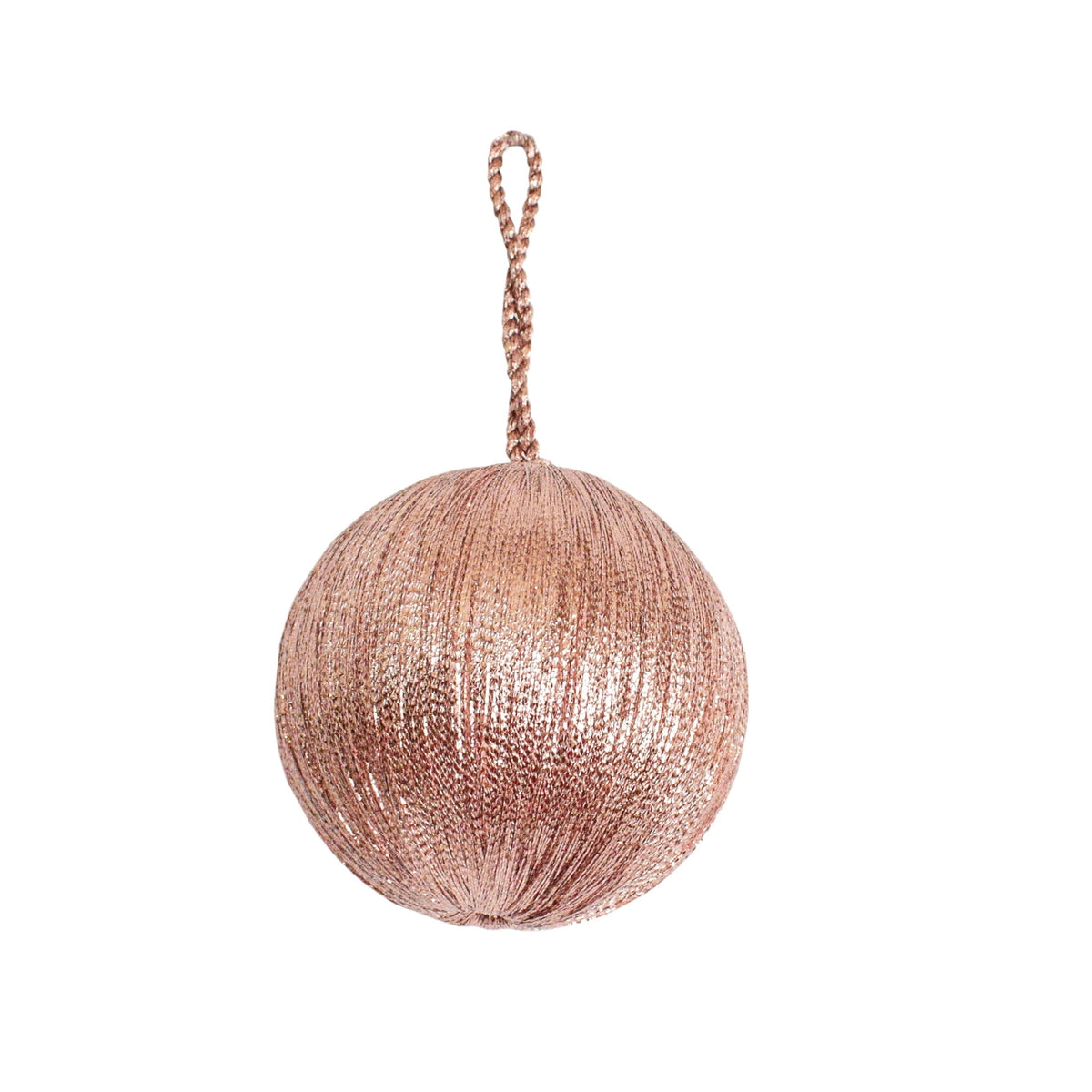 Rose Gold Ball Christmas Ornament, 3.5", by Holiday Time