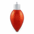 Red Glitter Jumbo C9 Bulb Shatterproof Christmas Ornament, 13", by Holiday Time