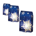 Indoor/Outdoor Snowflake Flickering Luminary Christmas Pathway Lights, Blue and White, Set of 3, by Holiday Time