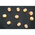 Indoor Battery-Operated LED Paper Ornament Christmas Garland, White, 8.2', by Holiday Time
