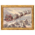 Santa's Sleigh Framed Christmas Wall Art, Multicolor, 12" x 9", by Holiday Time