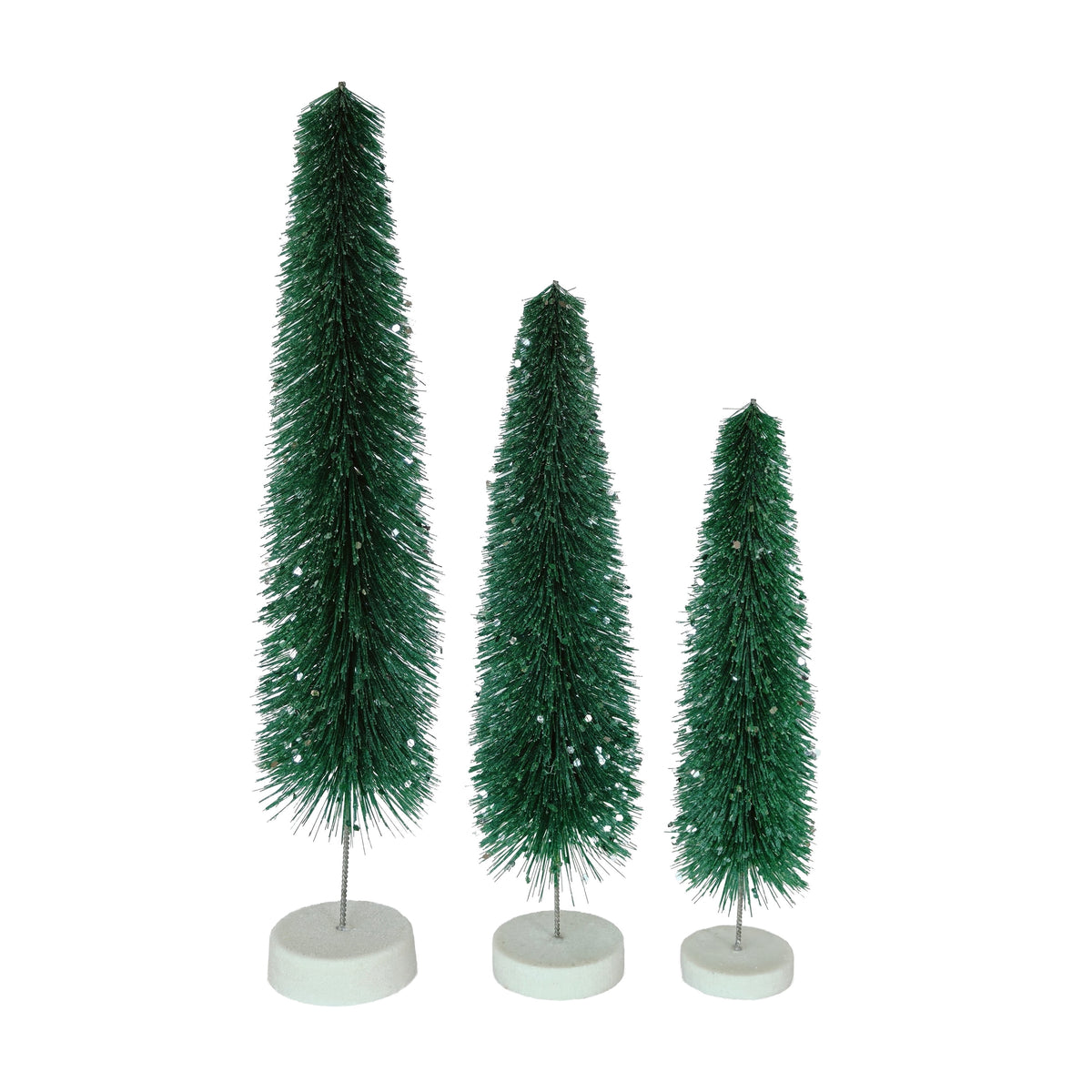 3-Piece Christmas Village Tree Set, Green, by Holiday Time