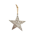 Silver Metal Star Christmas Ornament, 5.5", by Holiday Time