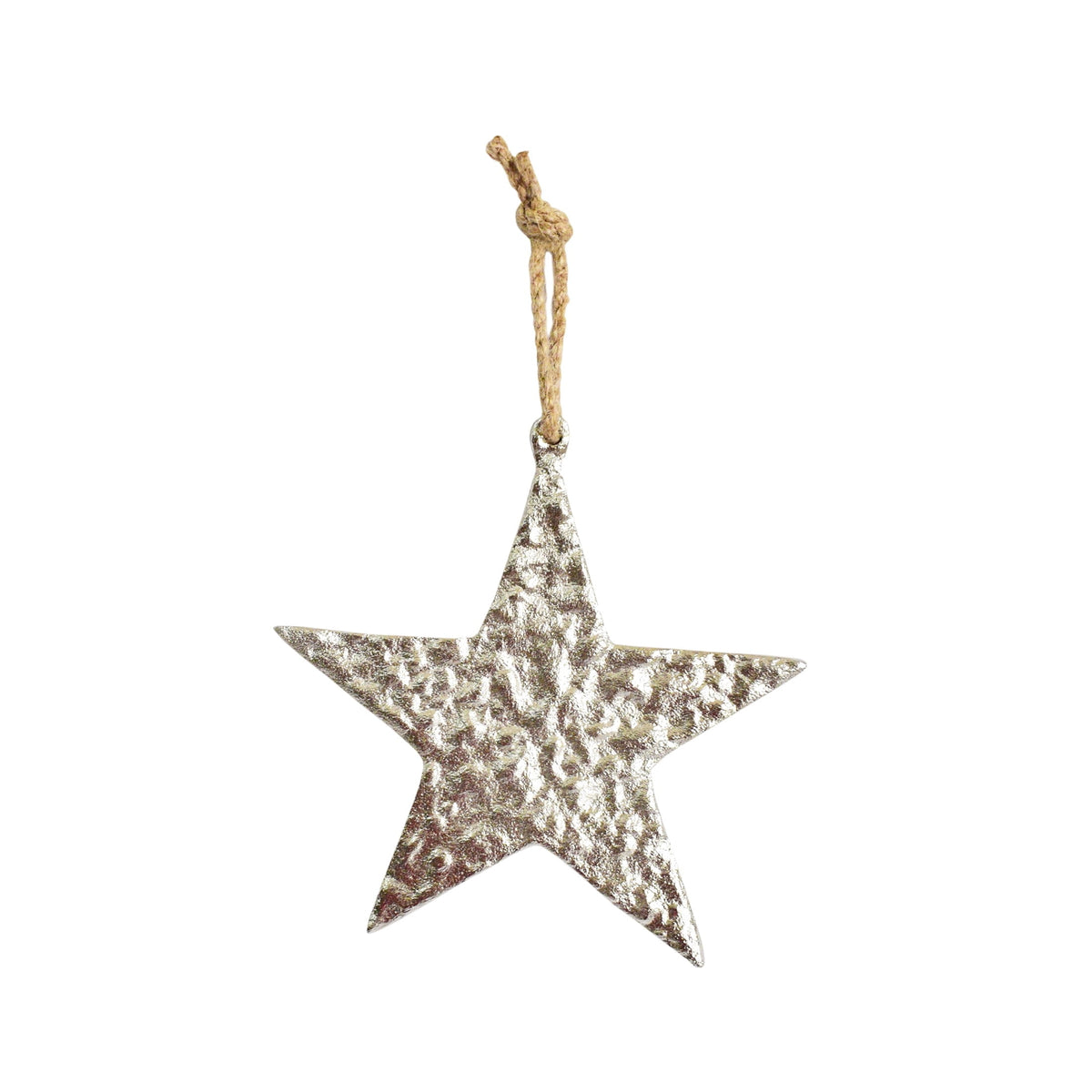 Silver Metal Star Christmas Ornament, 5.5", by Holiday Time