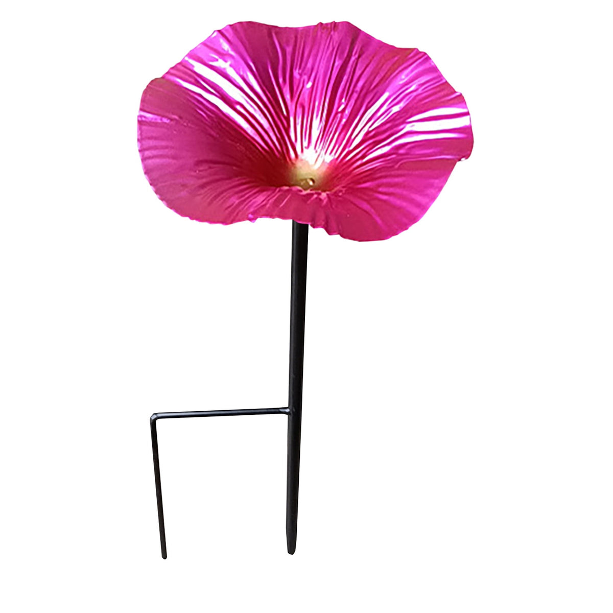 SLYNSHome Hummingbird Baths for outdoors Flowers Shaped Bird Bath Garden Decoration Hummingbird Feeders With Metal Stake for Yard Patio Outside (Hot Pink)