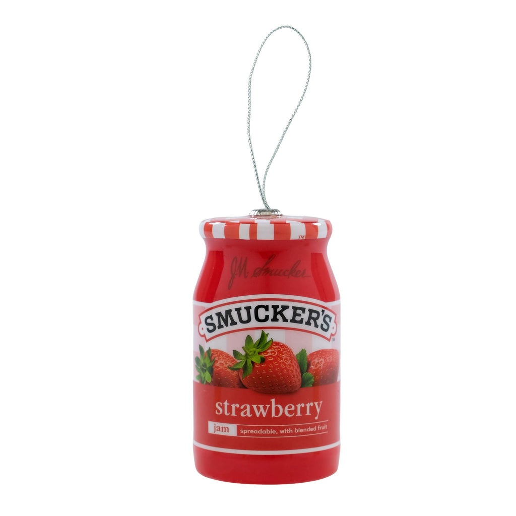 Smucker's Strawberry Jam Jar Figural Christmas Tree Ornament