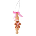 Pink and White Clay Dough Gingerbread Rolling Pin Christmas Ornament, 5.3", by Holiday Time