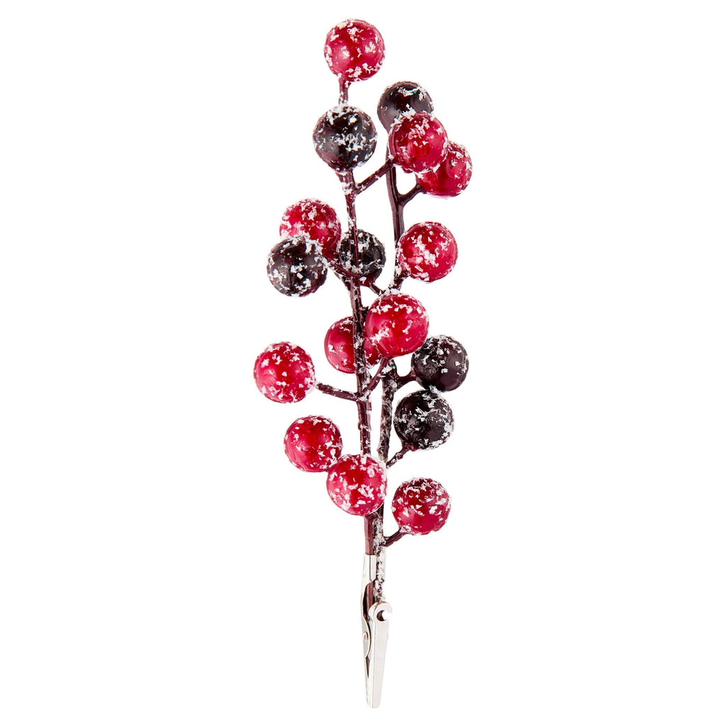 Red Frosted Berries Mini Christmas Clip Ornament, 6", by Holiday Time