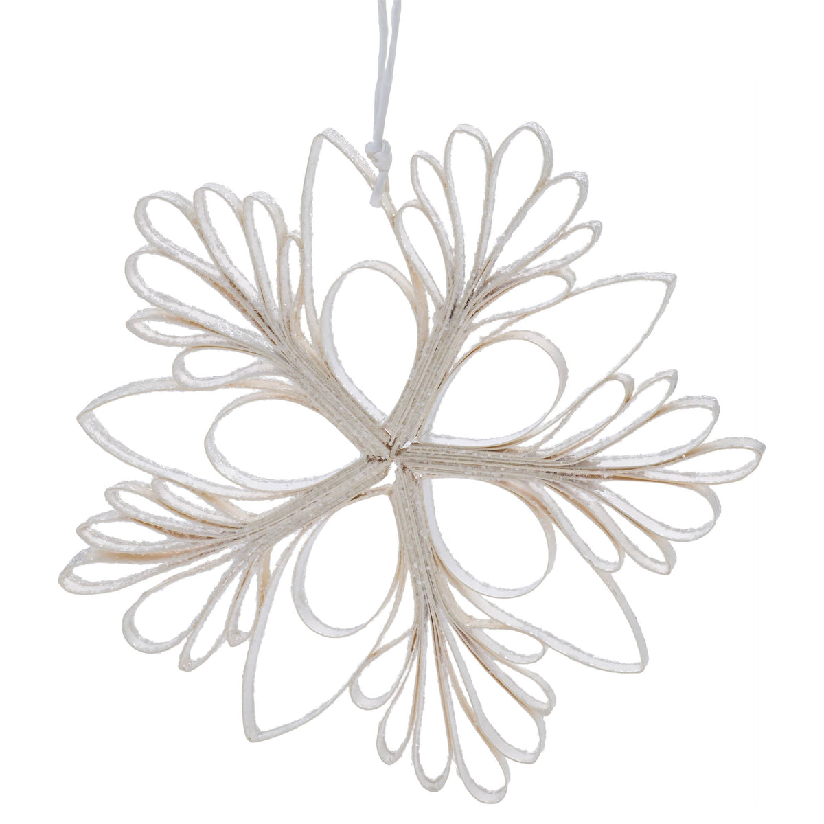 White Paper Snowflake Christmas Ornament, 5.5", by Holiday Time
