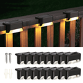 SZRSTH Solar Outdoor Lights Waterproof 16PCS LED Solar Step Deck Lights Decor for Stairs Fence Yard Patio Pathway -Warm White