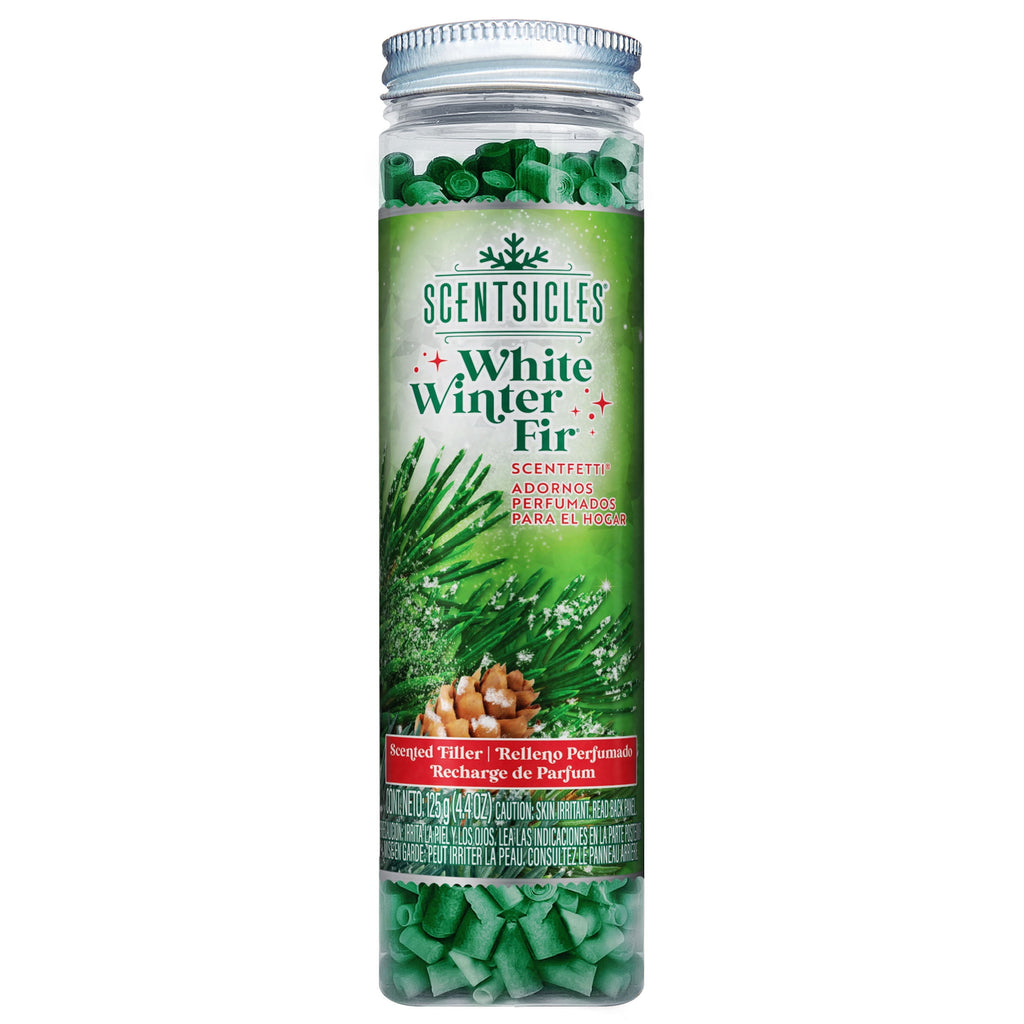 Scentsicles White Winter Fir Scentfetti Scented Paper Filler - 125g Bottle