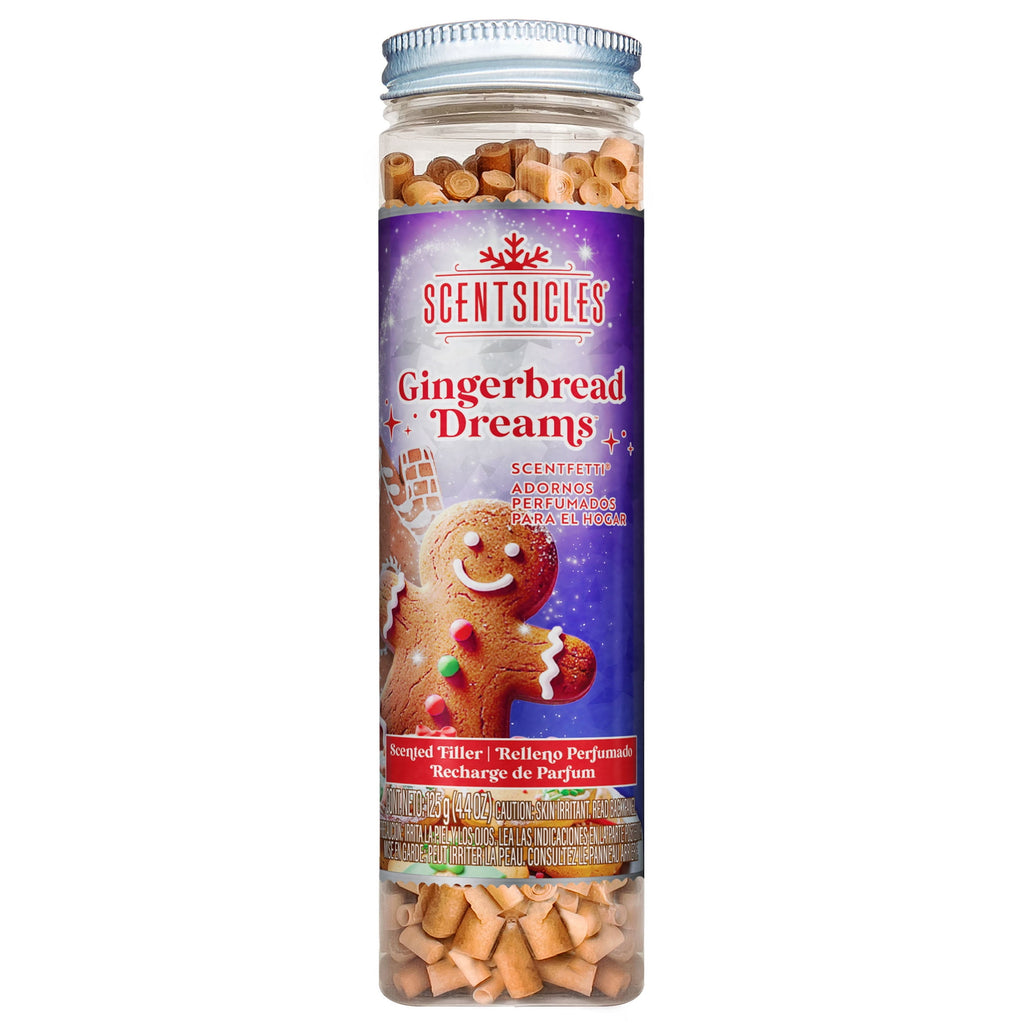Scentsicles Gingerbread Dreams Scentfetti Scented Paper Filler - 125g Bottle