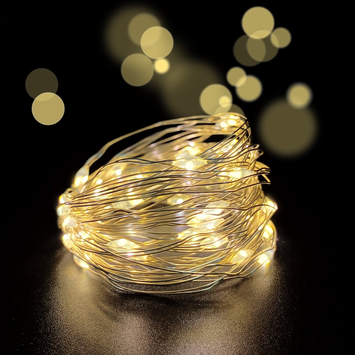 2 Pack Battery Operated Mini String Light,Indoor Led Fairy Light with Timer 6 Hours on/18 Hours Off for Craft Clear Vase Decoration,30 Count LED,10 Feet Silver Wire (Red)