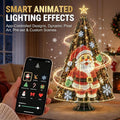 Smart Christmastree Lights - Change YourTree from Your Phone, addressable LEDs, Custom Designs and animations with app Control, dimming and USB Power