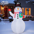 Tcbosik 12 FT Giant Christmas Inflatables Snowman Outdoor Yard Decorations, Blow up Snow Man with Black Hat, Built-in LED Light, Winter Outside Decor for Holiday Party Patio Garden Lawn