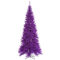 Vickerman 5.5' Purple Fir Slim Artificial Christmas Tree, Unlit