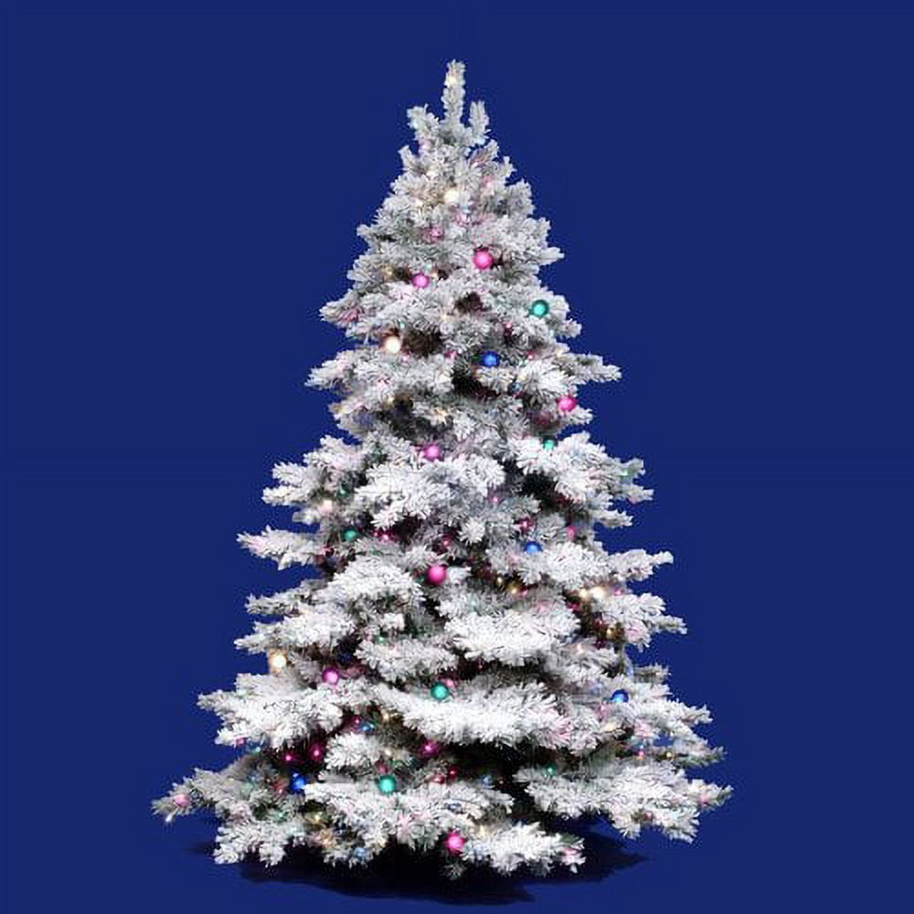 Vickerman Flocked Alaskan Multi Pre-lit Christmas Tree