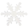 Small Wood Snowflake Christmas Decoration, White, 6", by Holiday Time