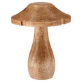 Large Wood Mushroom Christmas Decoration, Brown, 6.3", by Holiday Time