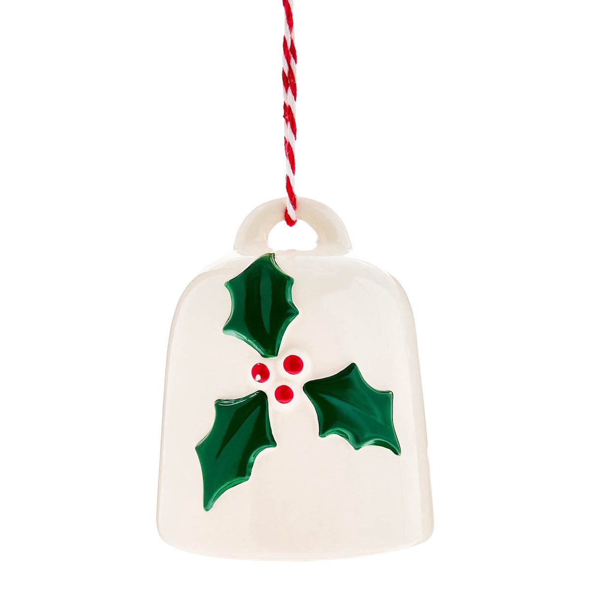 White/Red/Green Holly Bell Christmas Ornament, 3.8", by Holiday Time