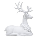 Blow Mold Sitting Deer Christmas Decoration, White, 11", by Holiday Time