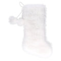 Faux Fur Christmas Stocking, White, 18", by Holiday Time