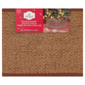 Wicker Stand Band Adjustable Christmas Tree Collar, Brown, 22"-26", by Holiday Time