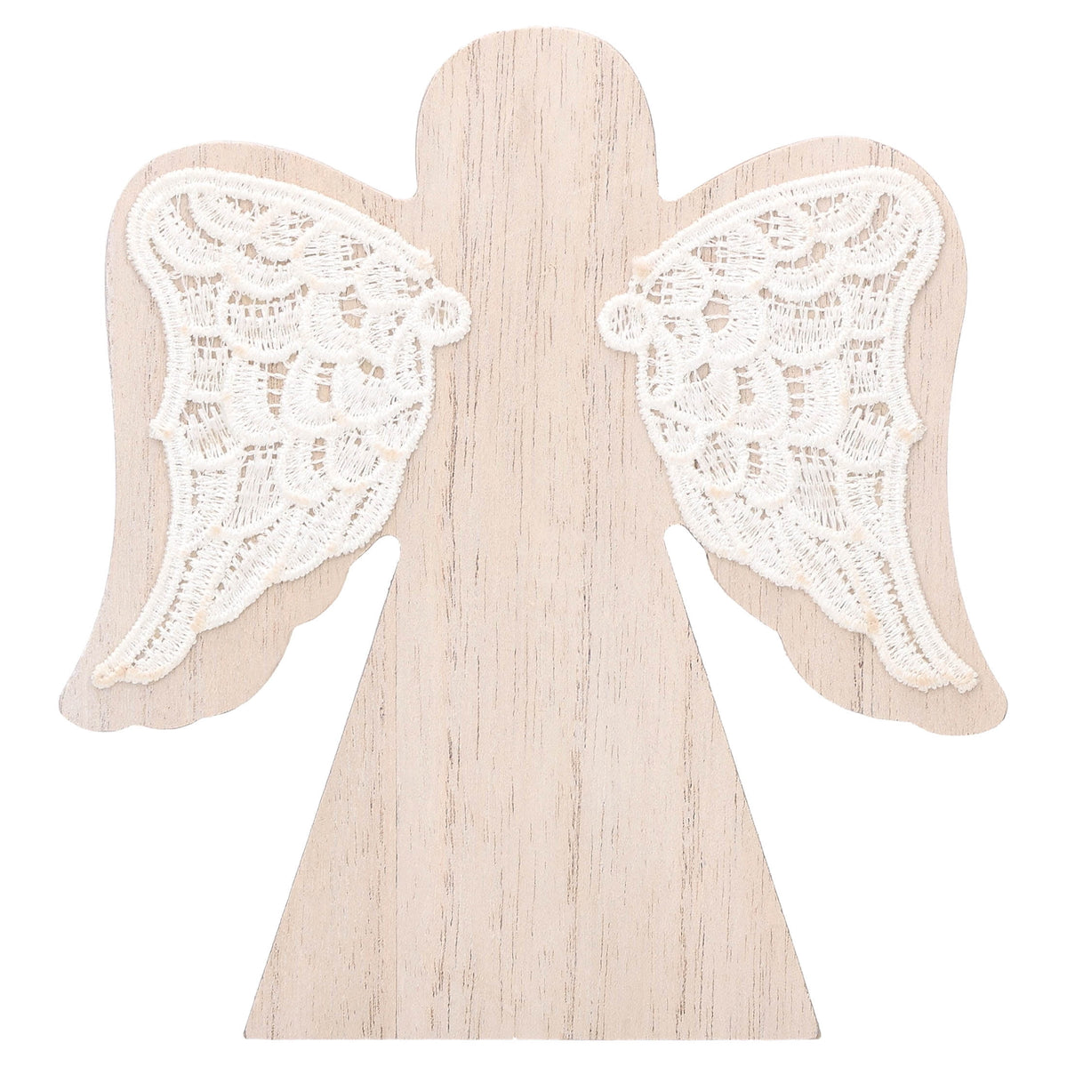 Wood Angel Christmas Decoration, White, 5.3", by Holiday Time