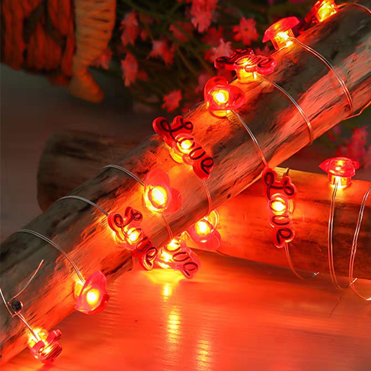 XGFHYJEH 5ft Valentines Day Decorations, Valentines Day Lights, Valentines String Lights, Valentine's Day Decor, Heart String Lights, Battery Operated