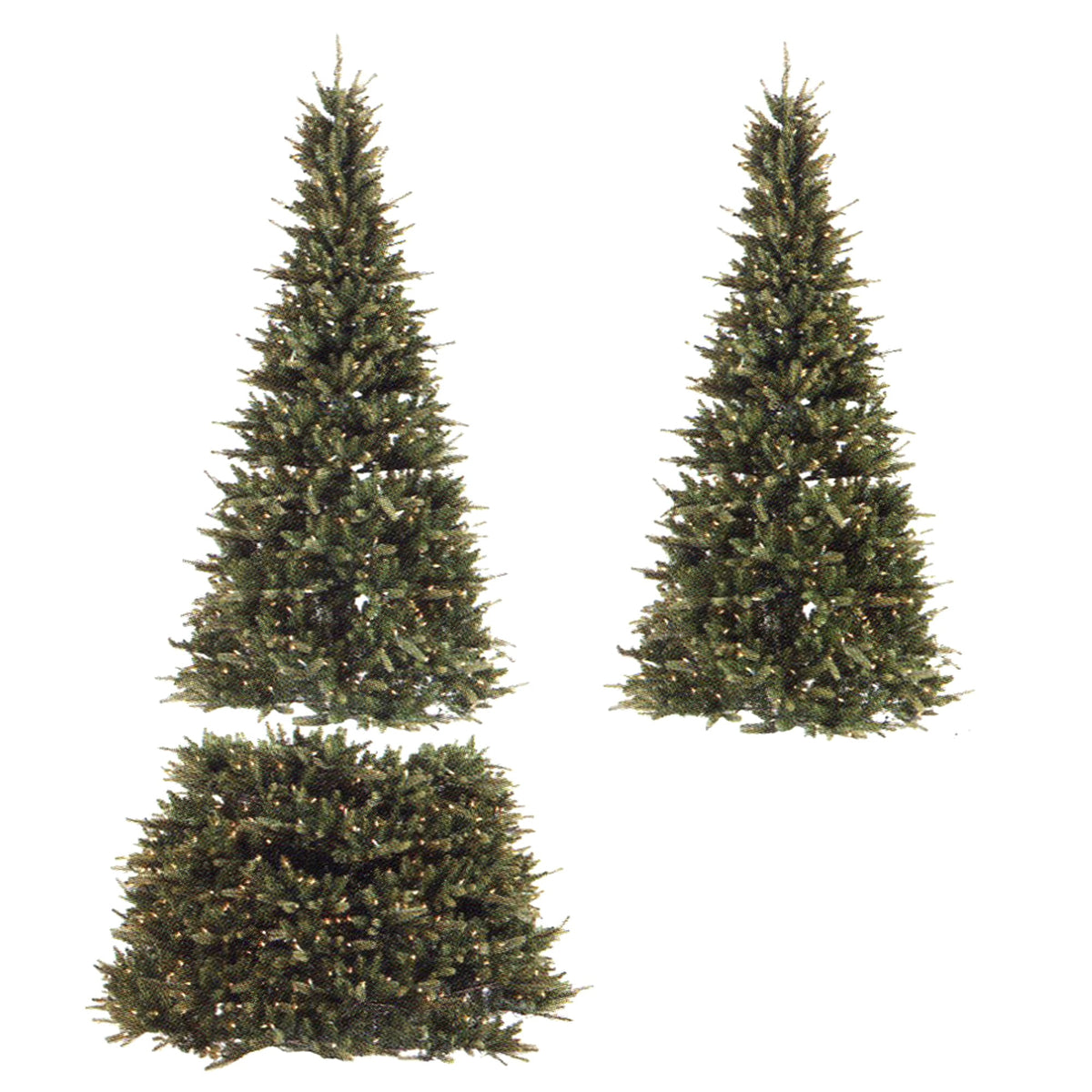 Northlight 7.5' Pre-Lit Artificial Christmas Tree Extend-A-Tree Adjustable - Clear Lights