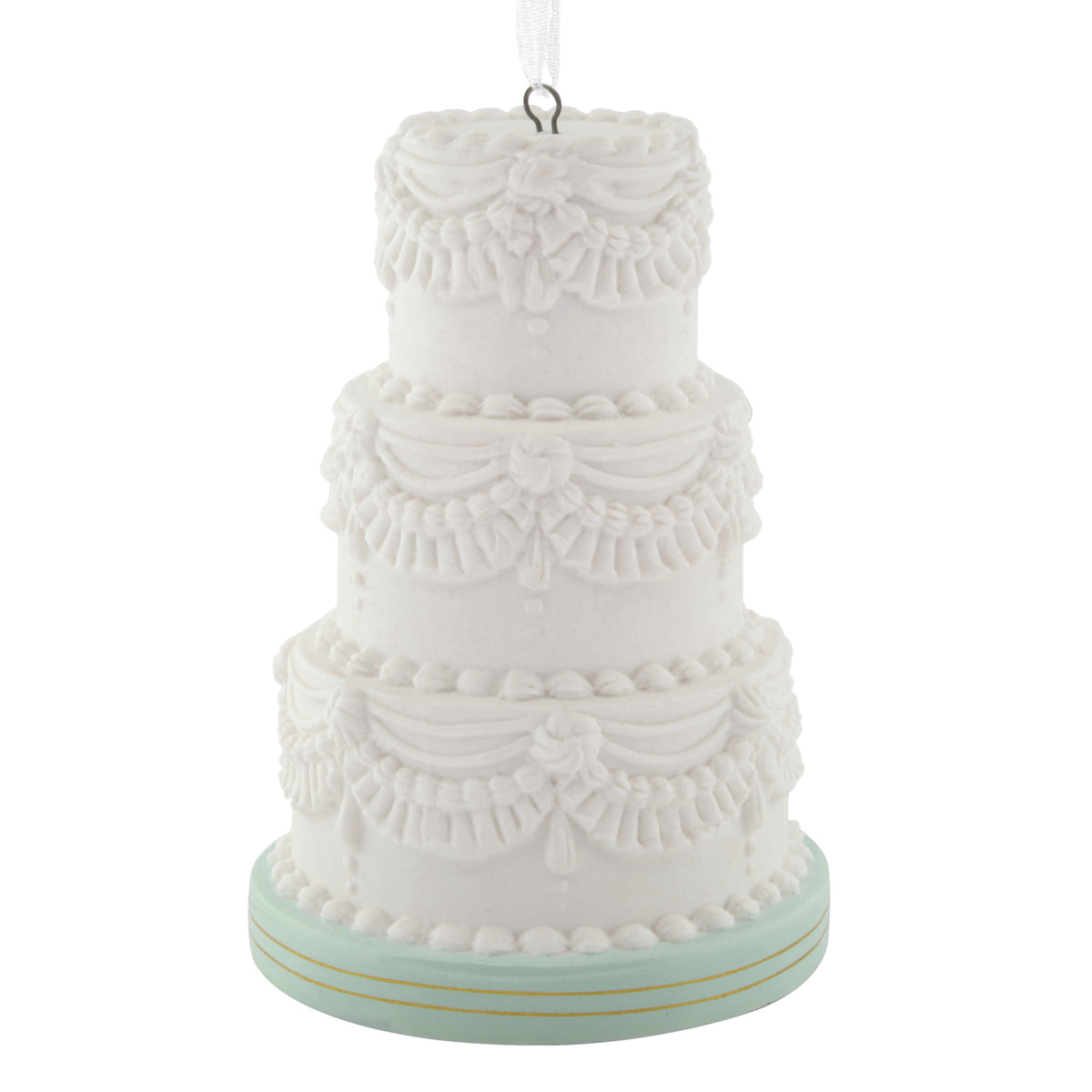 Hallmark Christmas Ornament (Wedding Cake 2026, Porcelain), 1 Count