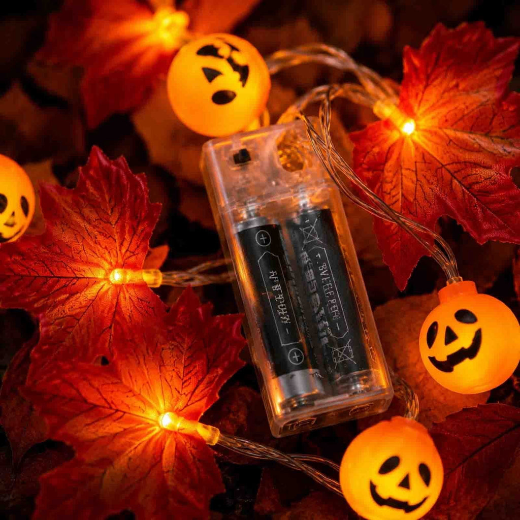 AZXY Halloween String Lights, Ghost Shaped White Halloween Lights, Indoor Outdoor Halloween Decor, Halloween Party Indoor Decor, Battery 5 FT Halloween Decorations, Stair Mantel Patio Halloween Decor