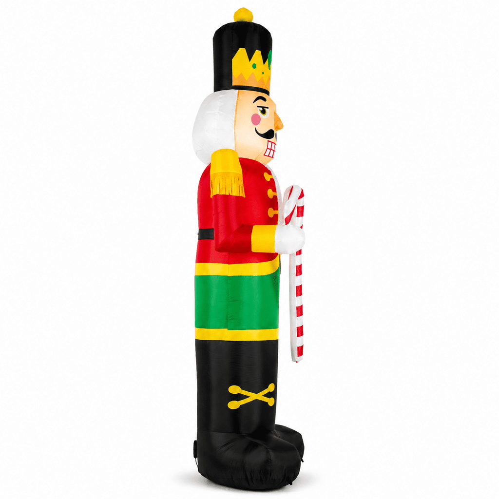 Yexmas 8FT Christmas Inflatable Nutcracker Soldier Blow Up Yard Decor with LED Light for Outdoor Christmas Party ,Garden and Lawn