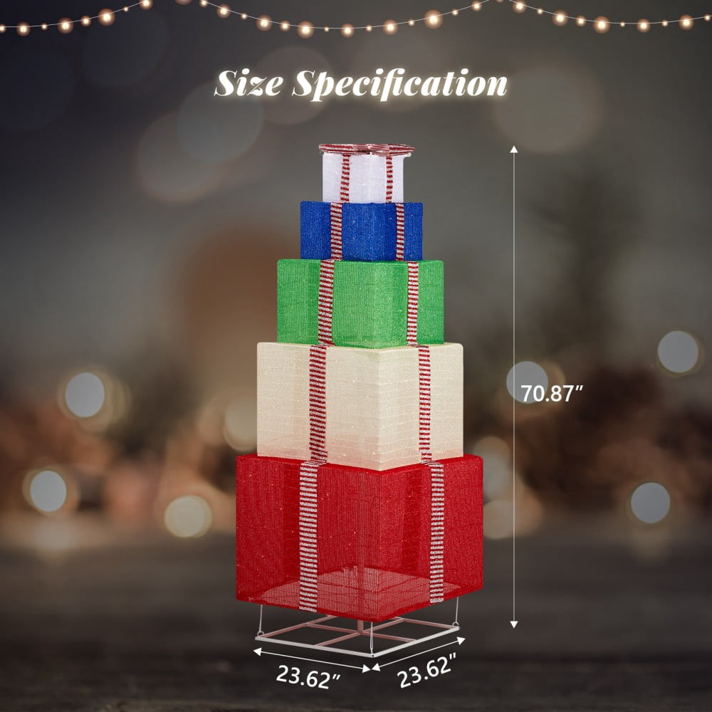 JOY Letter Sign Decoration - Lighted Home Scene Yard Sign Decor with Warm White Light - Indoor Outdoor Christmas Display for Lawn Garden - 47.2in Tall