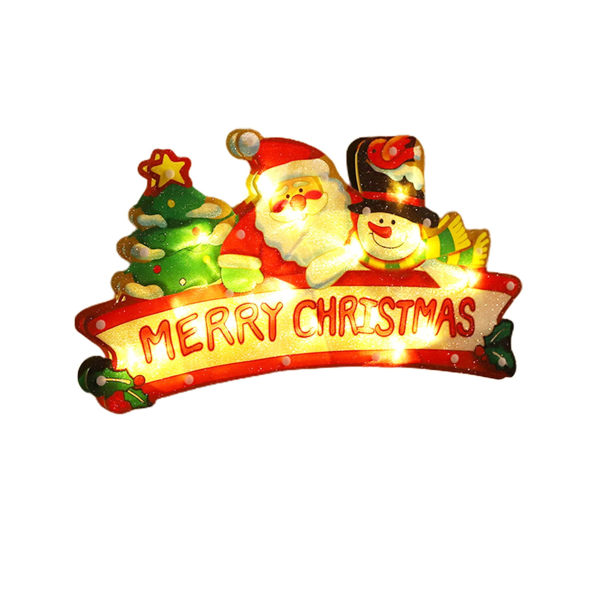 RXIRUCGD Christmas Window Hanging Lights Decorations, Christmas Window Lights with Suction Cup, Battery Operated Hanging Christmas Window Lights Indoor for Xmas Tree Fireplace Door Window Decor