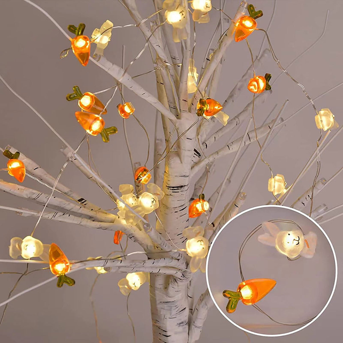 XGFHYJEH Easter Lighted Window Decorations, Easter Egg Lights, Easter Lights, Egg String Lights, Easter Decorations Indoors, Easter Hanging Decoration