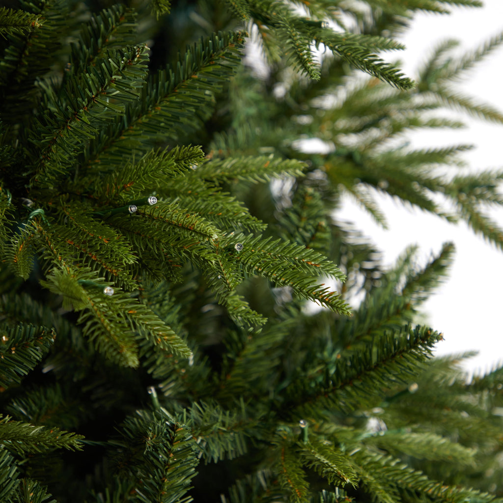 Nearly Natural 8ft Colorado Mountain Fir Natural Look Christmas Tree w/ 700 LED