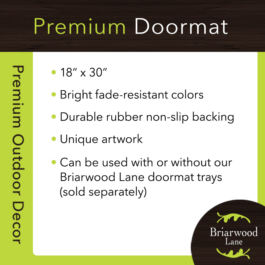 Briarwood Lane Winter Doormat 30x18 Indoor Outdoor Winter Gnomes Christmas For Christmas Doormat