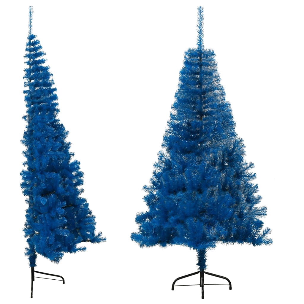 vidaXL Christmas Tree Decoration Artificial Half-Circle Tree with Stand PVC
