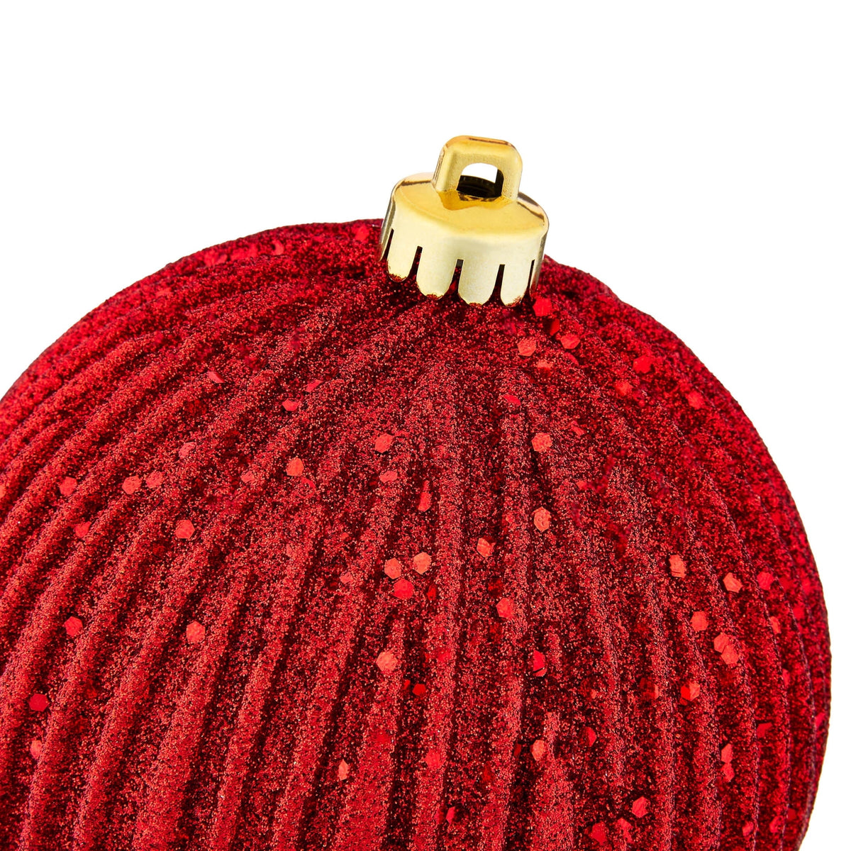 4-Count Champagne and Cream Ball Shatterproof Christmas Ornaments, 6", by Holiday Time