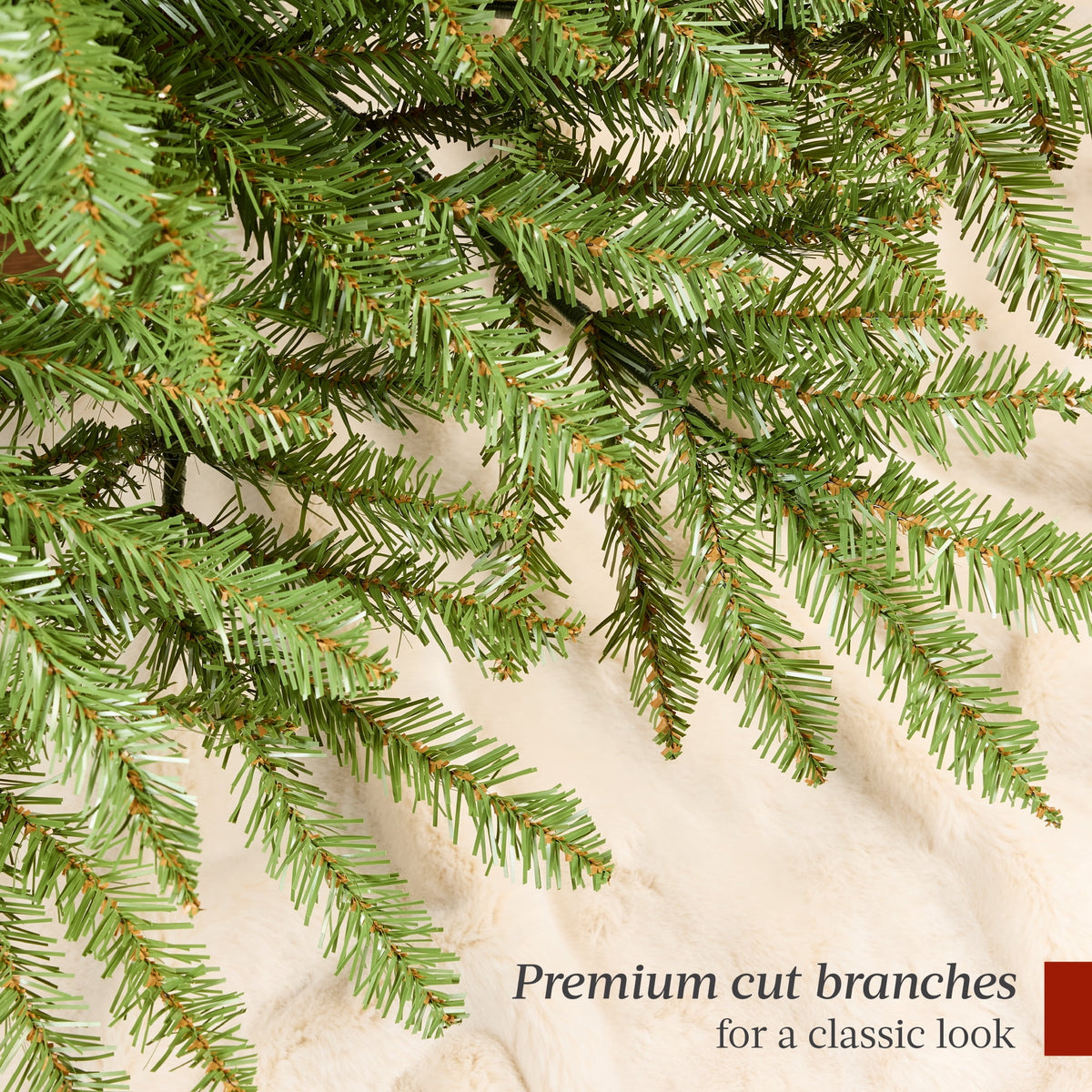 Best Choice Products 6ft Premium Hinged Nordic Fir Christmas Tree Holiday Decoration w/ Foldable Metal Base