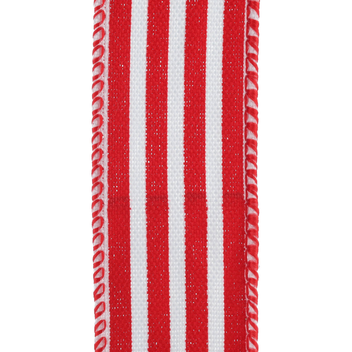 Red and White Striped Mini Christmas Ribbon, 1" x 12', by Holiday Time