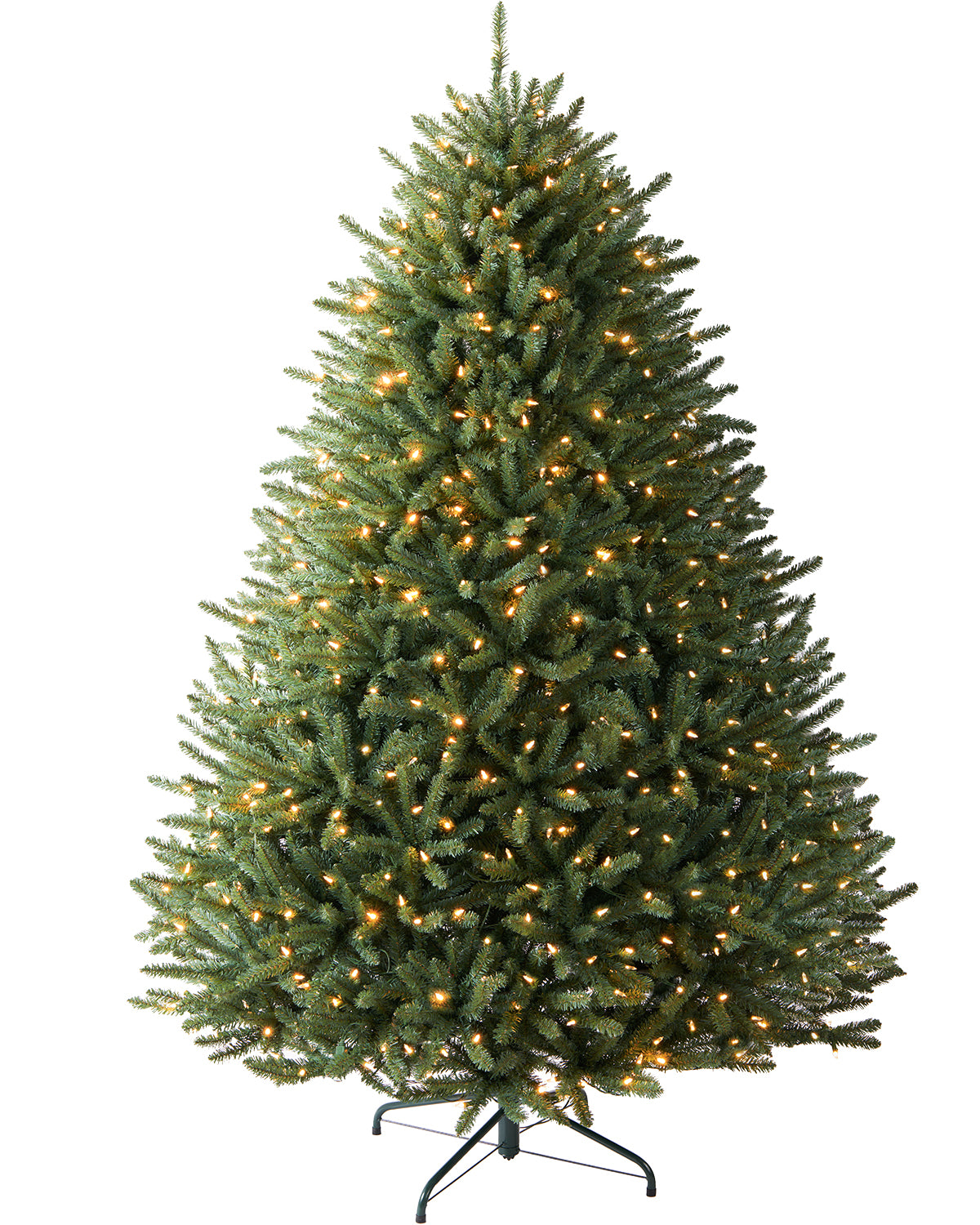 AMERZEST Pre-lit Christmas Tree 6.5ft Premium Blue Fir Artificial Christmas Tree with 500 Dual Color LED Lights, Full Hinged Blue Spruce Xmas Tree w/Remote Control
