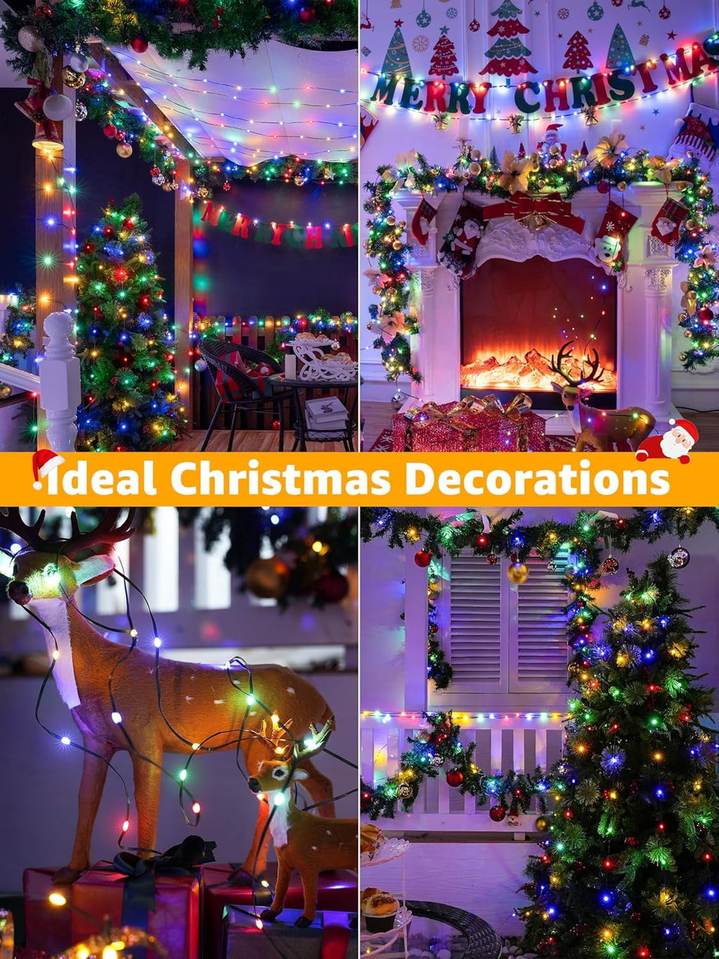 PMMIPNW Christmas Lights 340 FT 1000LED, Outdoor Christmas String Lights with 8 Modes Remote Timer, IP67 Waterproof for House Yard Outside Indoor Xmas Decorations