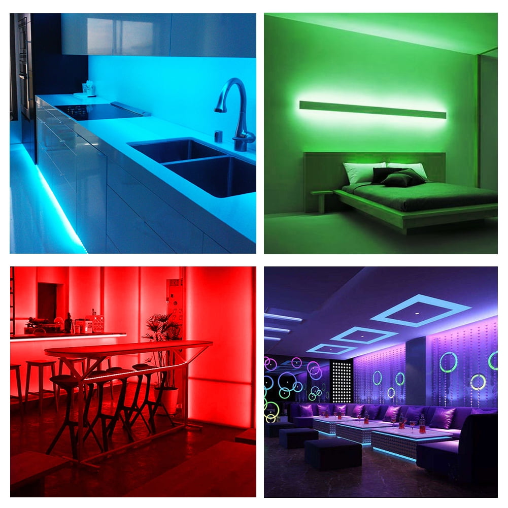 DAYBETTER Led Strip Lights, 100ft Light Strips with App Control Remote, 5050 RGB Led Lights for Bedroom, Music Sync Color Changing Lights for Room Party