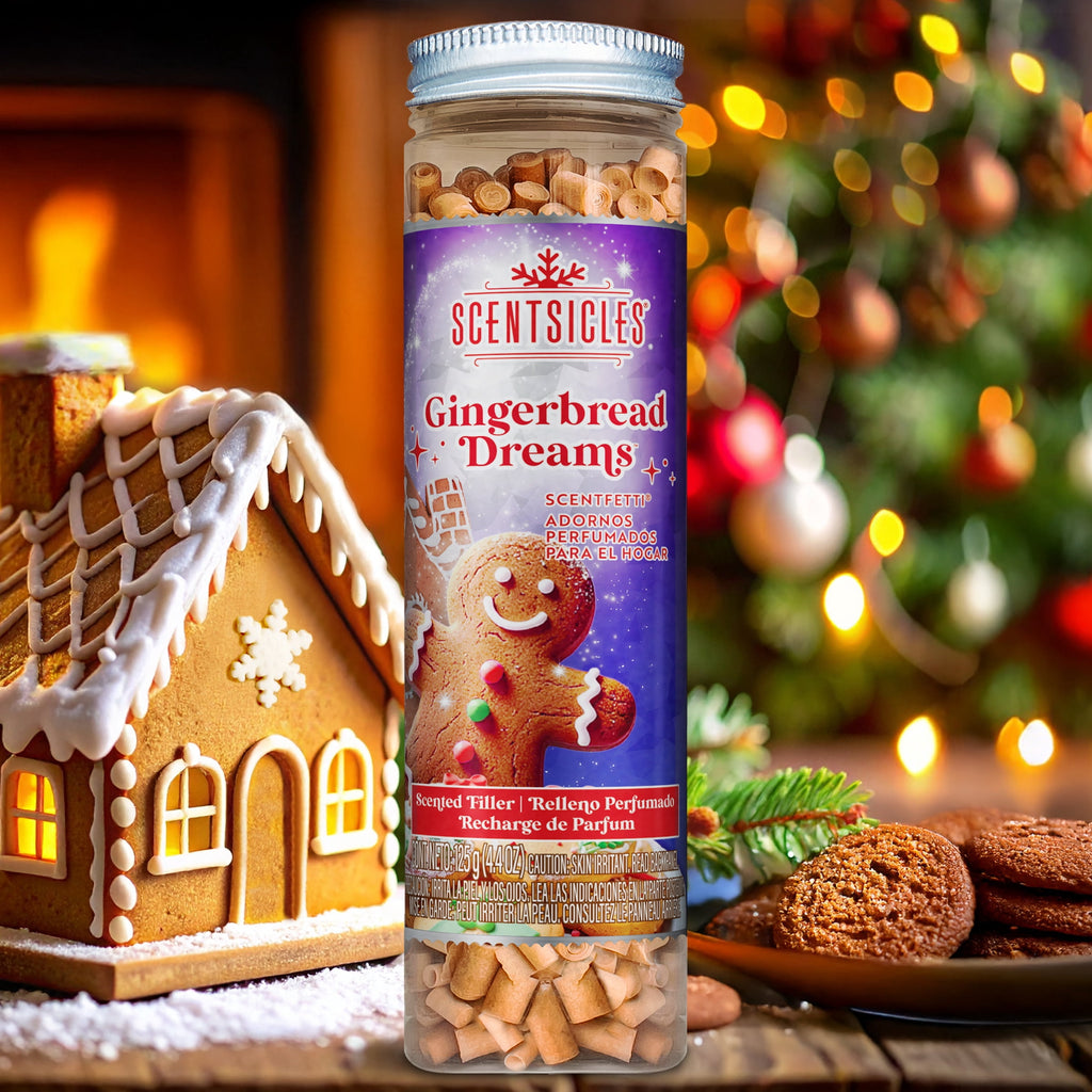 Scentsicles Gingerbread Dreams Scentfetti Scented Paper Filler - 125g Bottle