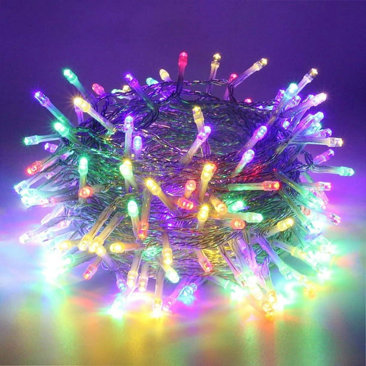 33ft 100 LED Christmas String Lights, 8 Modes Twinkle Fairy Lights Main Plug in, Waterproof Connectable Decorative Light for Wedding Party Christmas Tree Halloween, Blue